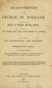 Cover of: Deaconesses for the Church of England ... by Church of England