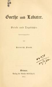 Cover of: Schriften. by Goethe-Gesellschaft (Weimar, Thuringia, Germany)