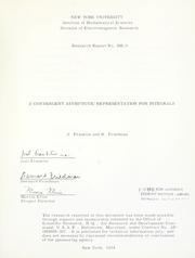 Cover of: A convergent asymptotic representation for integrals