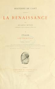 Cover of: Histoire de l'art pendant la renaissance. by Eugène Müntz