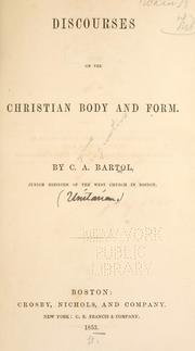 Cover of: Discourses on the Christian body and form.