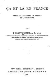 Cover of: Çà et là en France by Jesse Grant Cramer