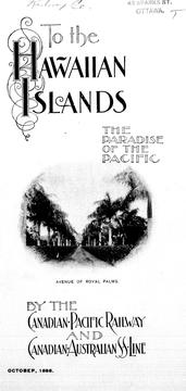 Cover of: To the Hawaiian Islands, the paradise of the Pacific | 