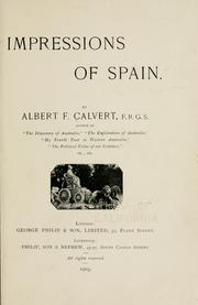 Cover of: Impressions of Spain. by Albert Frederick Calvert