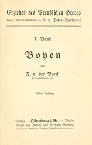 Boyen by F. von der Boeck