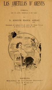 Cover of: ametllas d'Arenys: comedia en un acte original y en vers