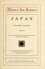Cover of: Japan by Walter G. Dickson
