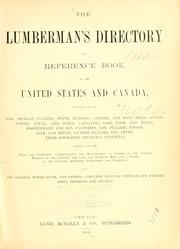 Cover of: The lumberman's directory and reference book of the United States and Canada... by 