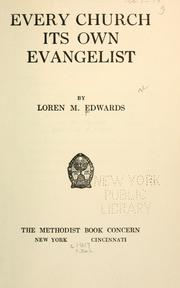 Cover of: Every church its own evangelist