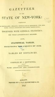 Cover of: A gazetteer of the state of New-York by John Disturnell