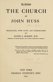 Cover of: De ecclesia by Jan Hus