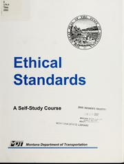 Cover of: Ethical standards: a self-study course