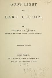 Cover of: God's light on dark clouds