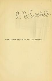 Cover of: Elementary text-book of entomology.