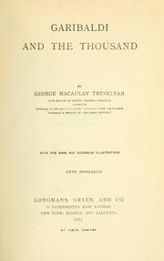 Garibaldi and the thousand by George Macaulay Trevelyan