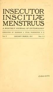 Cover of: Insecutor inscitiae menstruus. by 