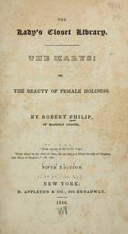 Cover of: The Marys, or, The beauty of female holiness