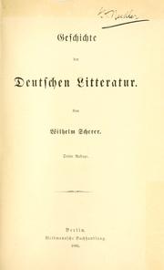 Cover of: Geschichte der deutschen Dichtung.
