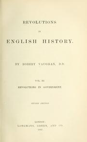 Cover of: Revolutions in English history. | Vaughan, Robert