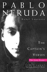 Cover of: The captain's verses = by Pablo Neruda