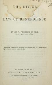 Cover of: The divine law of beneficence.