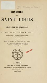 Histoire de Saint Louis by Jean de Joinville