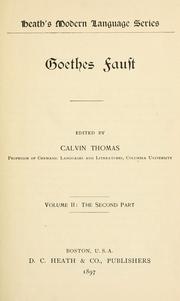 Cover of: Goethes Faust. by Johann Wolfgang von Goethe