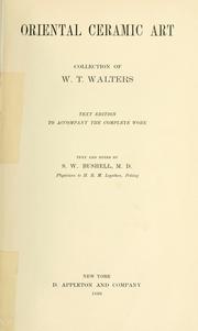 Cover of: Oriental ceramic art by William Thompson Waters