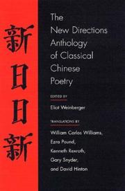 Cover of: The New Directions Anthology of Classical Chinese Poetry