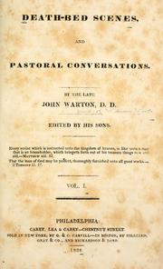 Death-bed scenes and pastoral conversations by John Warton