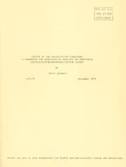 Cover of: Choice of the organization structure: a framework for quantitative analysis of industrial centralization/decentralization issues.