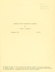 Cover of: Market and cost structure in shipping / Zenon S. Zannetos.