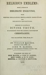 Cover of: Religious emblems by Holmes, William.
