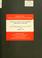 Cover of: Estimating the dynamic effects of marketing communications expenditures