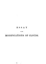 Cover of: Essay on the modifications of clouds