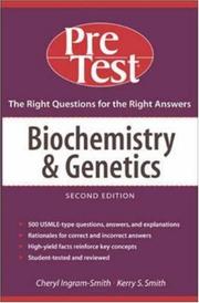 Cover of: Biochemistry and Genetics: PreTest Self-Assessment and Review (Pre-Test Basic Science Series)