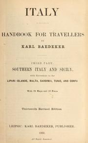 Cover of: Italy by Karl Baedeker (Firm)