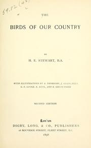 Cover of: The birds of our country. by H. E. Stewart