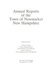 Cover of: Reports of the selectmen and town treasurer and the superintendent of public schools of the Town of Newmarket, for the year .. by Newmarket, New Hampshire, Newmarket (N.H. : Town)