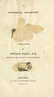 Cover of: An historical geography of the Old and New Testament