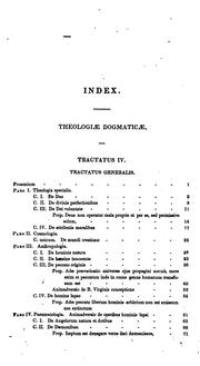 Cover of: Theologiæ dogmaticæ tractatus ...