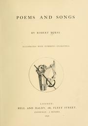 Cover of: Poems and songs.