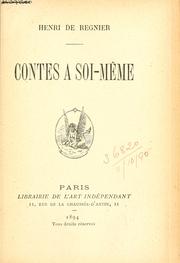 Cover of: Contes à soi-meme.