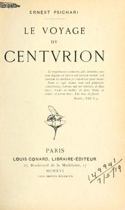 Cover of: Le voyage du centurion.