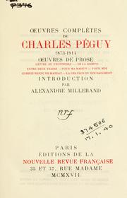 Cover of: Oeuvres complètes. by Charles Péguy