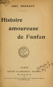 Cover of: Histoire amoureuse de Fanfan.