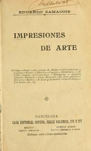 Cover of: Impresiones de arte by Eduardo Zamacois