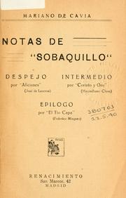 Cover of: Notas de "Sobaquillo"