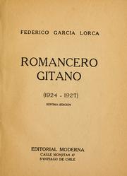Cover of: Romancero gitano (1924-1927) by Federico García Lorca