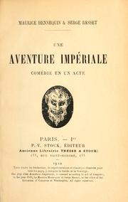 Cover of: Un aventure impériale by Maurice Hennequin